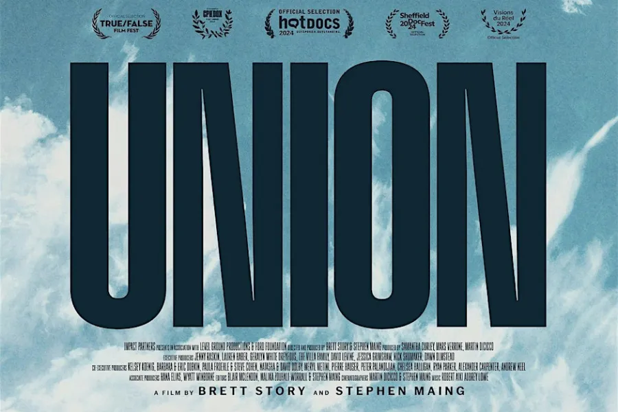 Movie poster for the film "UNION"